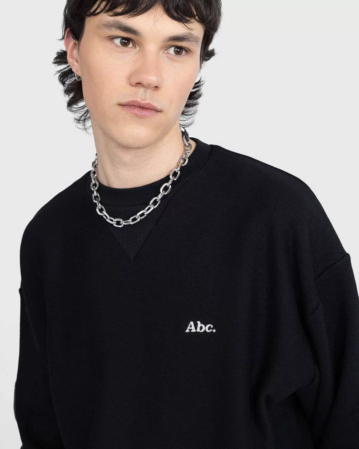 Sveder>Abc. Tri-Tone Sweatshirt Med Rund Hals