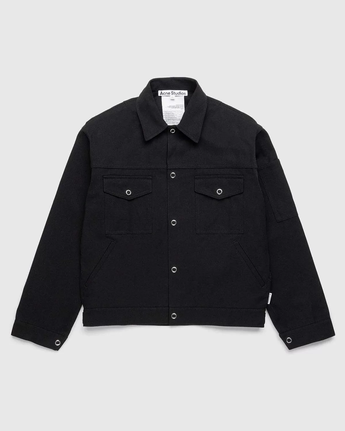 Overtøj>Acne Studios Twill Jakke Sort