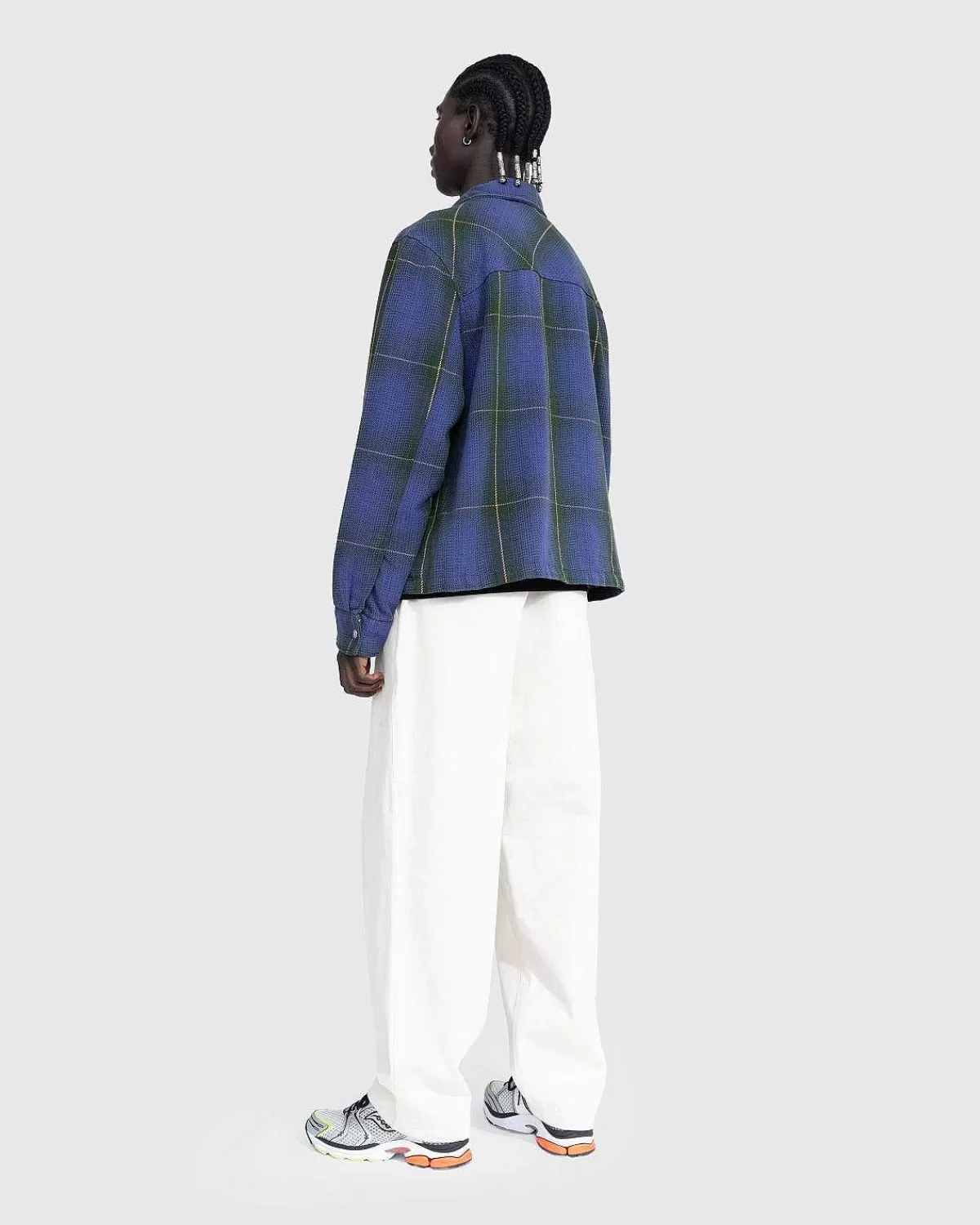 Skjorter>The North Face Valley Twill Utility Shacket Fyrenal Large Halfdome Shadow Plaid