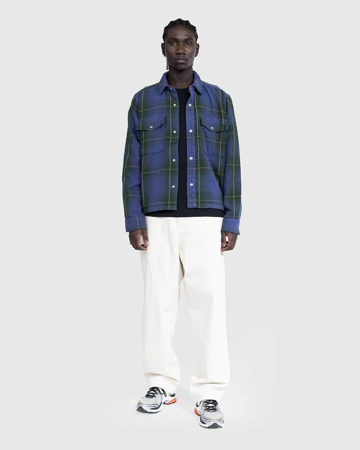 Skjorter>The North Face Valley Twill Utility Shacket Fyrenal Large Halfdome Shadow Plaid