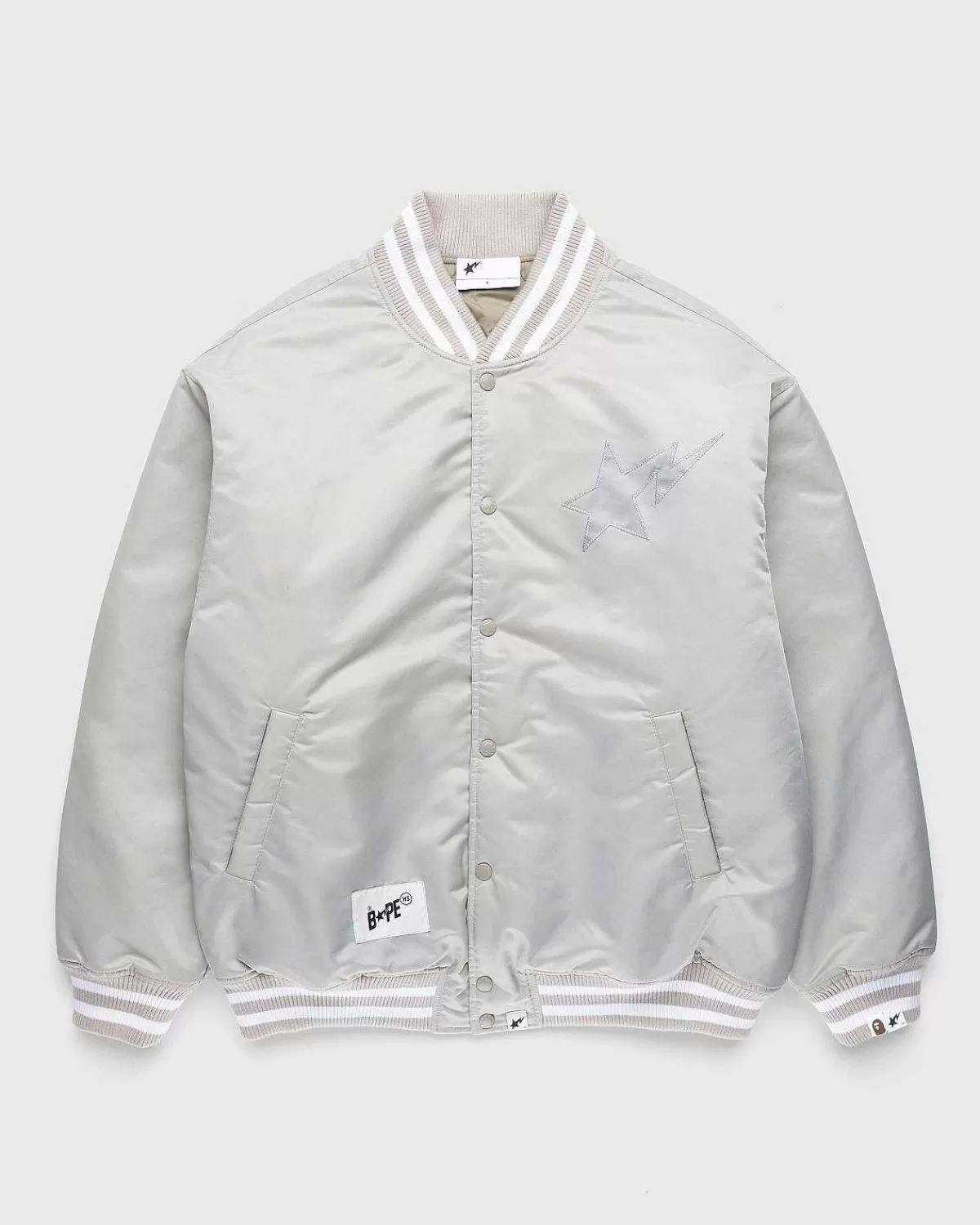 Overtøj>BAPE Varsity Jakke Ivory