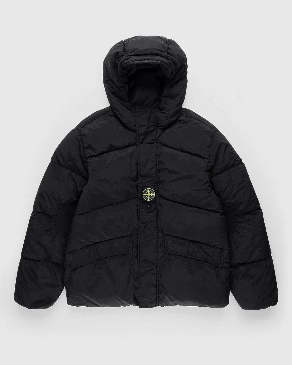 Overtøj>Stone Island Vendbar Nylon Metal Dunjakke Sort