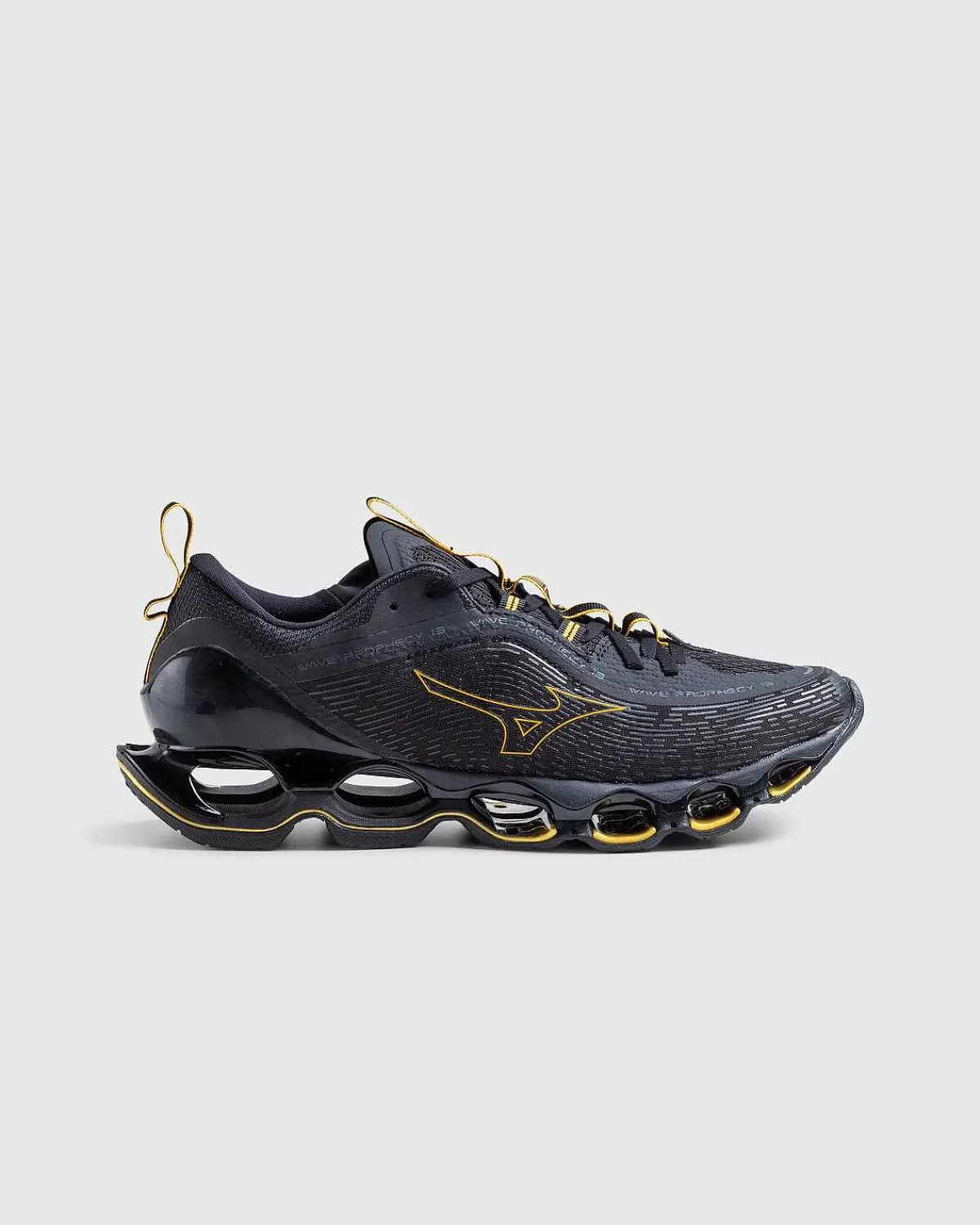 Sneakers>Mizuno Wave Prophecy 13 Sort/Guld/Metalliggra