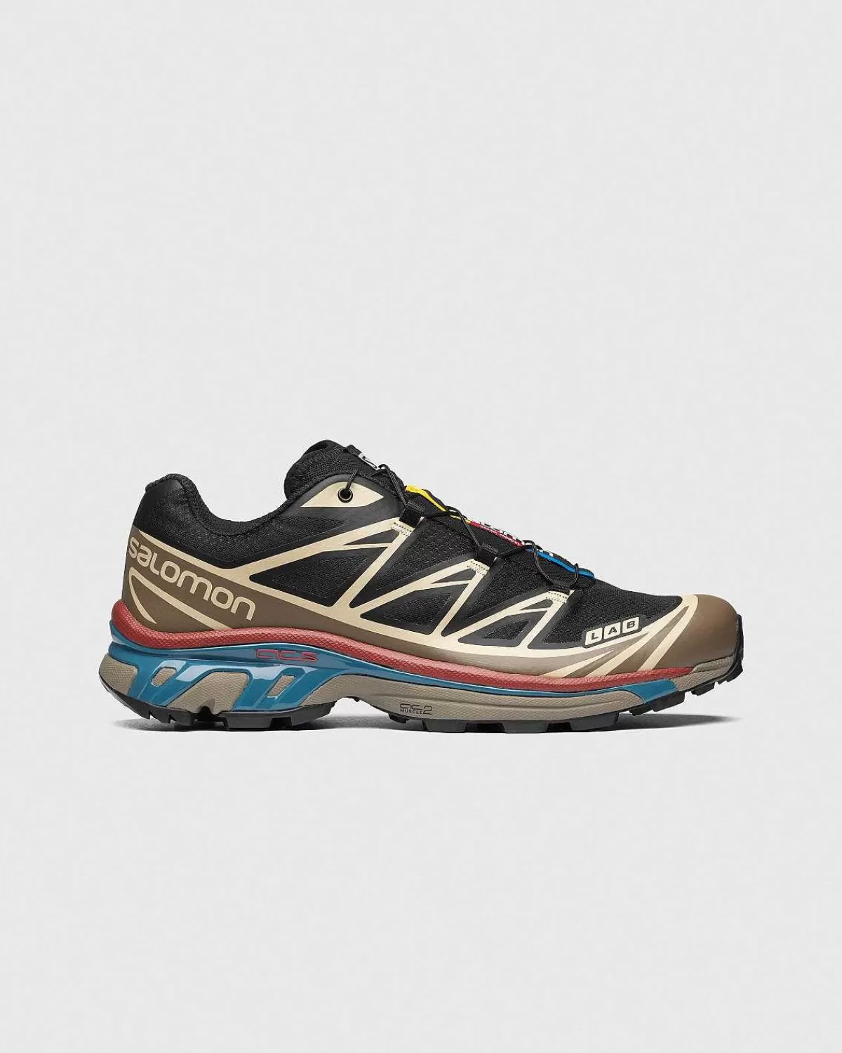 Vandre Sneakers>Salomon Xt-6 Black/Falcon/Co Hide